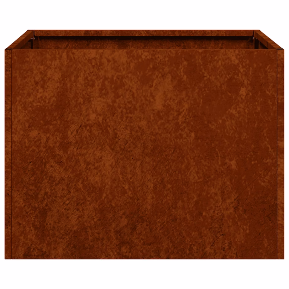 Ilmastikukindlast terasest taimekast, roostevärvi, avatud põhjaga, 40 x 40 x 30 cm – 5