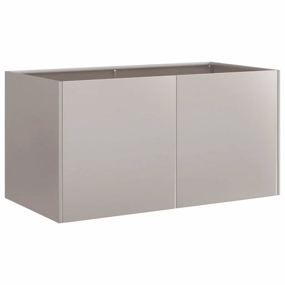 Ilmastikukindlast terasest taimekast, roostevärvi, 80 x 40 x 40 cm, avatud põhjaga – 4