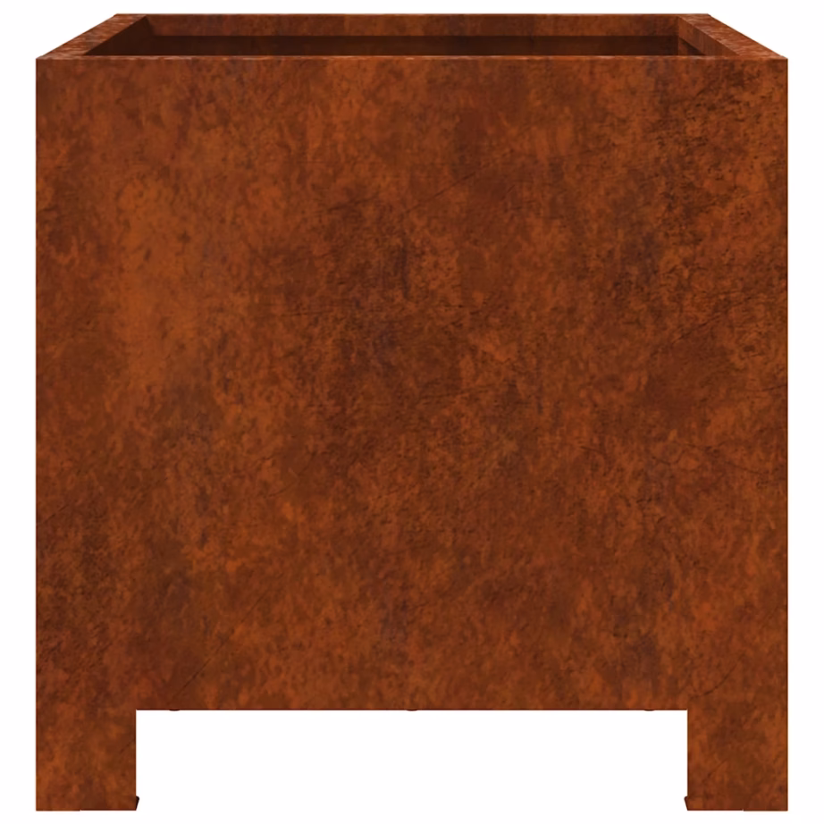 Aia taimekastid ilmastikukindlast terasest, 2 tk, pruun, põhjaga, 30 x 30 x 30 cm – 5