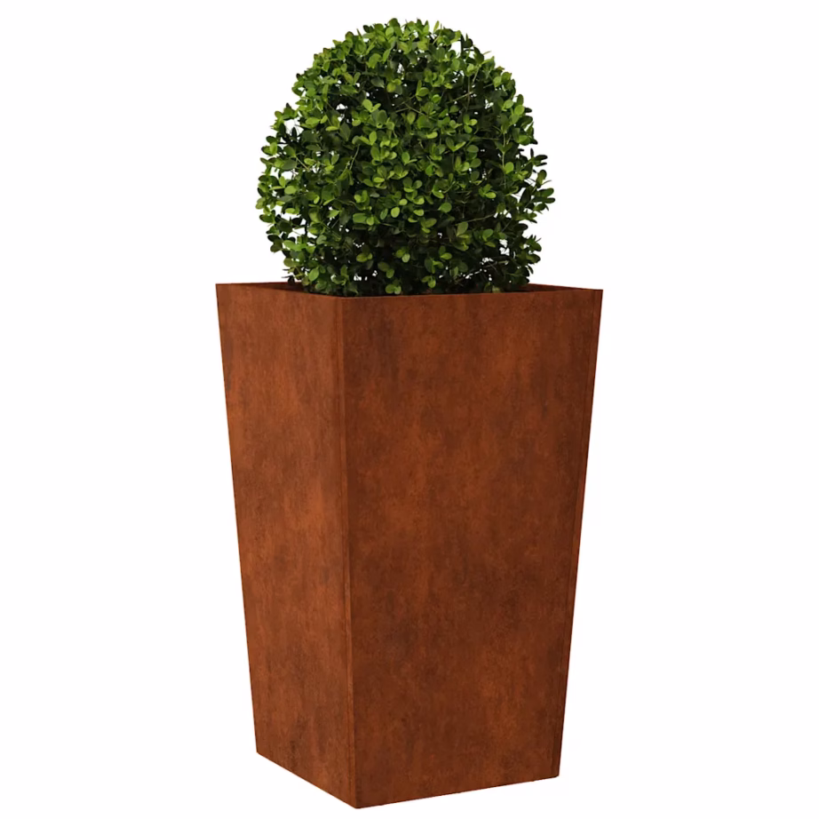 Kõrged ilmastikukindlast terasest taimekastid, 2 tk, 45 x 45 x 75 cm – 4