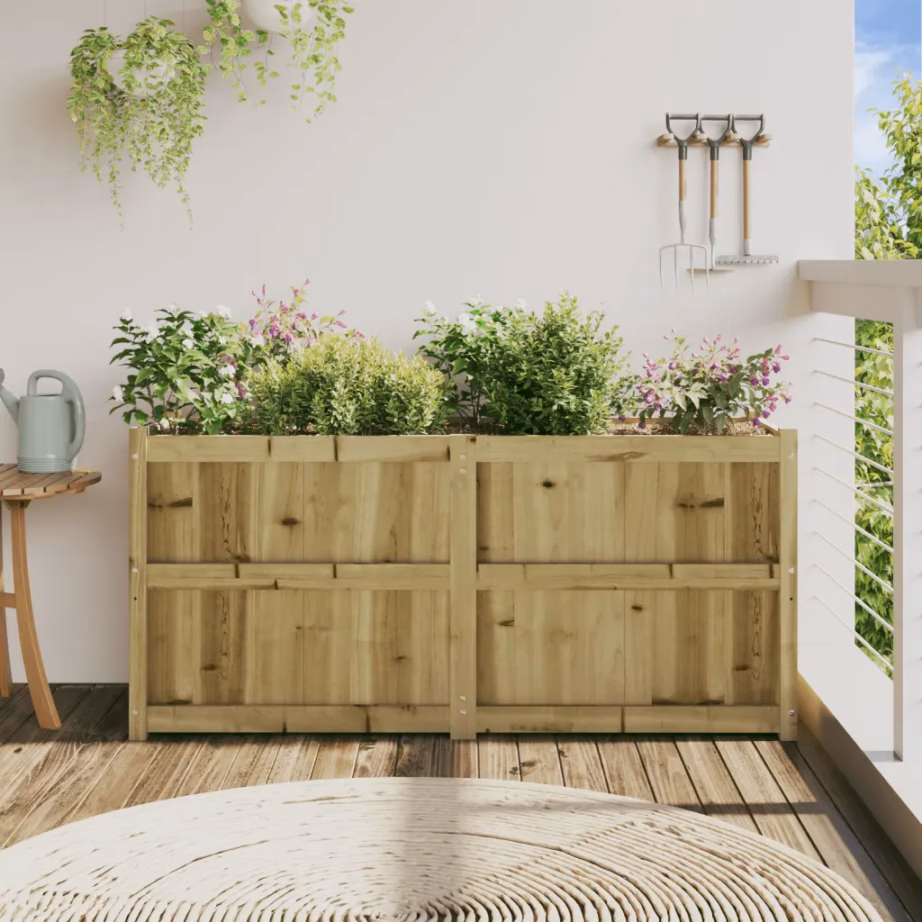 Aia taimekast survetöötlusega immutatud männipuidust, pruun, 150 x 50 x 70 cm – 3