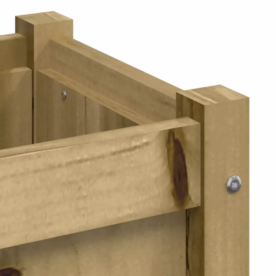 Immutatud männipuidust aia taimekast, pruun, 180 x 31 x 31 cm – 9