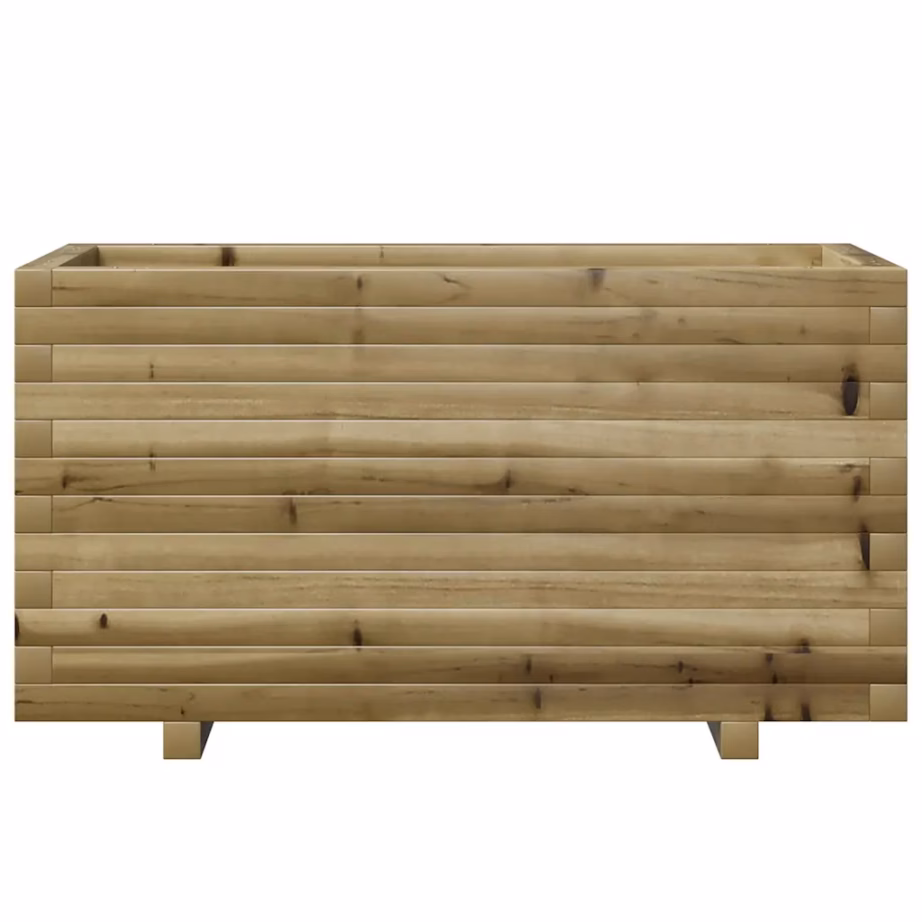 Puidust aia taimekast, pruun, survetöötlusega immutatud männipuit, 90 x 40 x 49,5 cm – 5