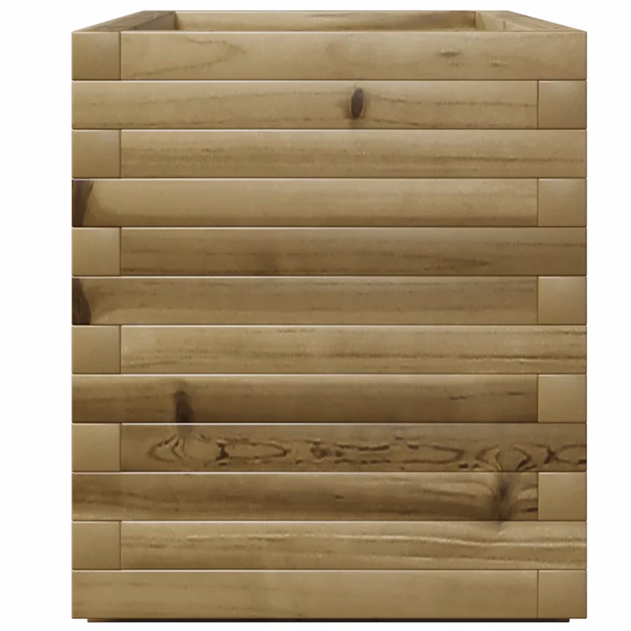 Puidust aia taimekast, pruun, survetöötlusega immutatud männipuit, 90 x 40 x 49,5 cm – 6