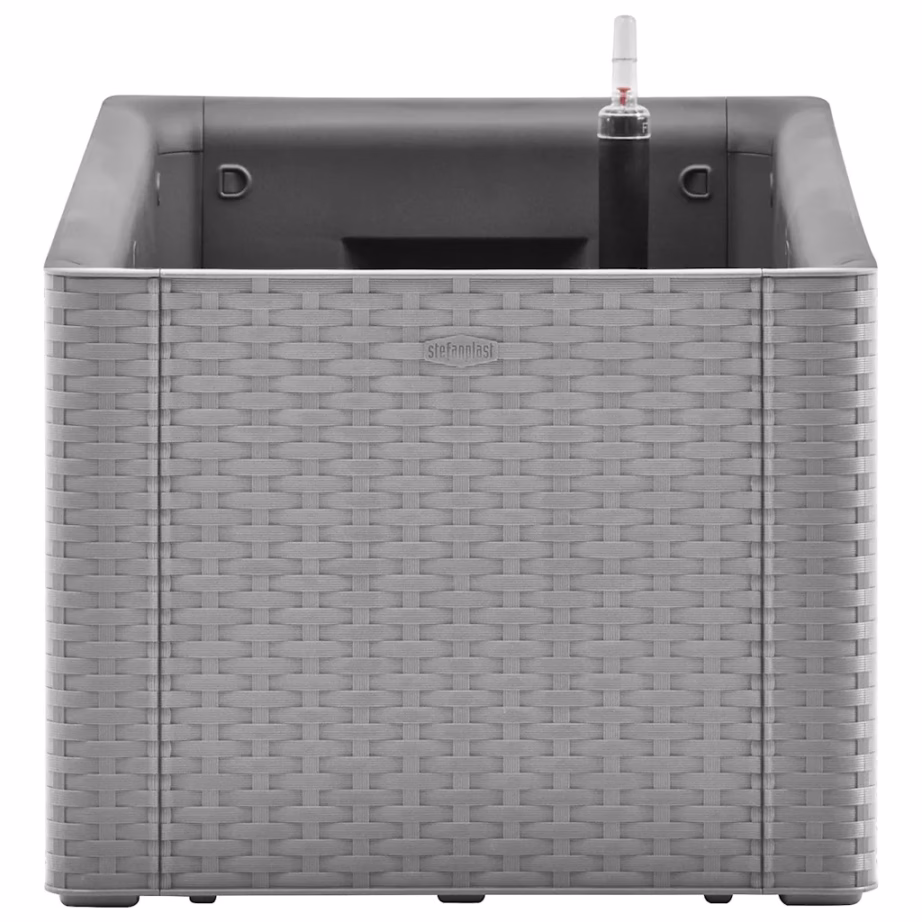 Isekastmisega peenrakast rotangimustriga, kivihall, 100 x 43 x 33 cm, 90 l - 4