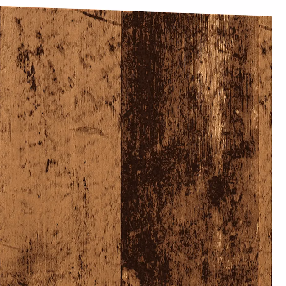 Ruudukujuline istutuskast vana puidu tooniga, tehispuit, 40 x 40 x 40 cm – 7