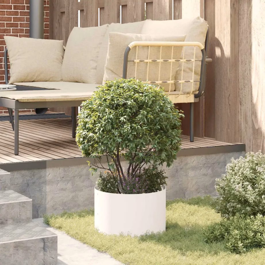 Istutusrõngad, 5 tk, valge külmvaltsitud teras, 30 x 30 x 20 cm – 4