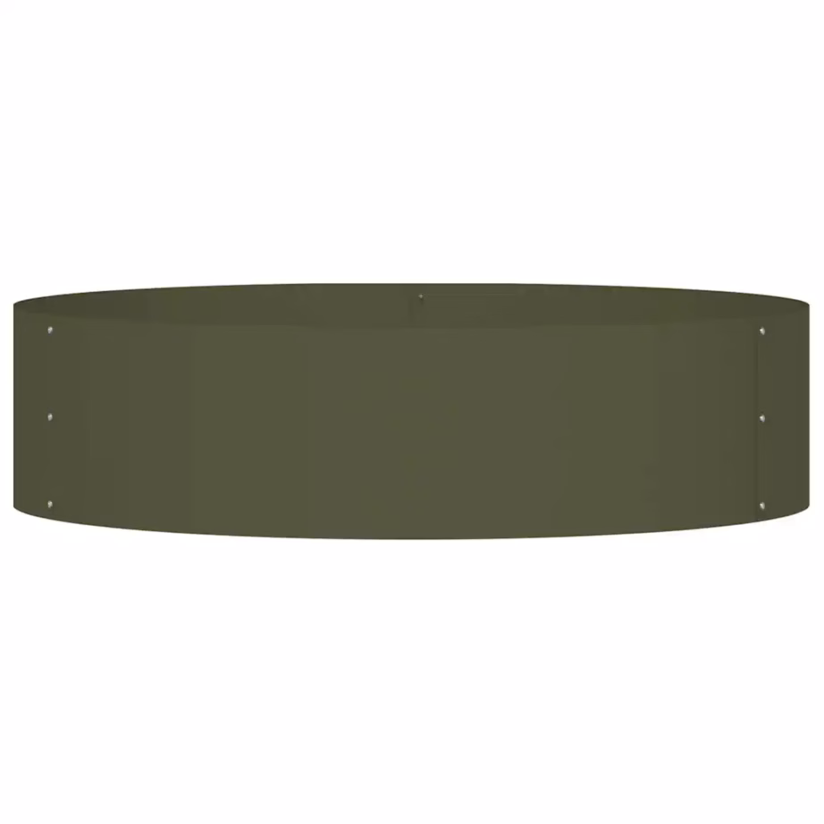 Istutusrõngas aiataimedele, külmvaltsitud teras, oliivroheline, 80 x 80 x 20 cm – 5