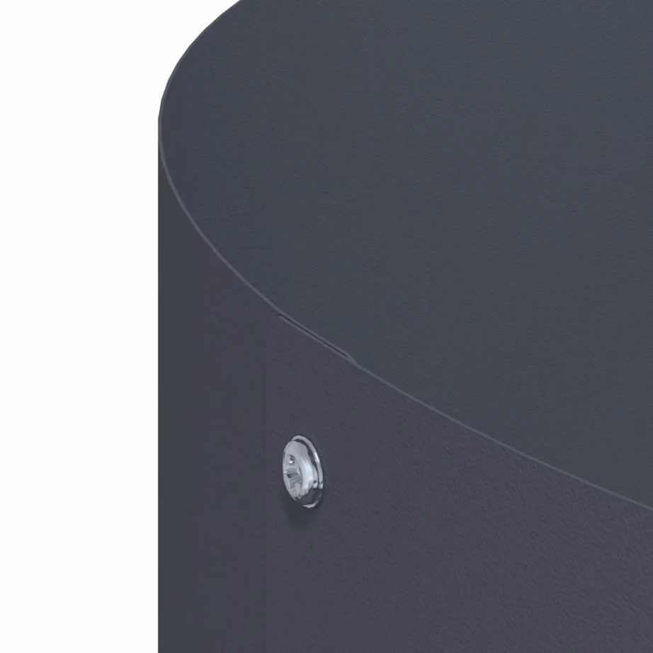 Istutusrõngas aiataimedele, antratsiit, külmvalmistatud teras, 80 x 80 x 20 cm – 7