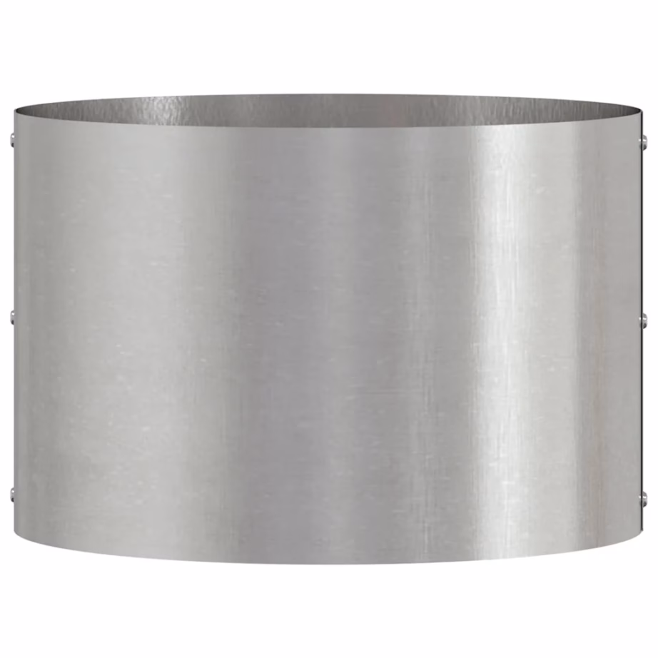 Istutusrõngaste komplekt, 5 tk, roostevaba teras, hõbedane, 30 x 30 x 20 cm – 6