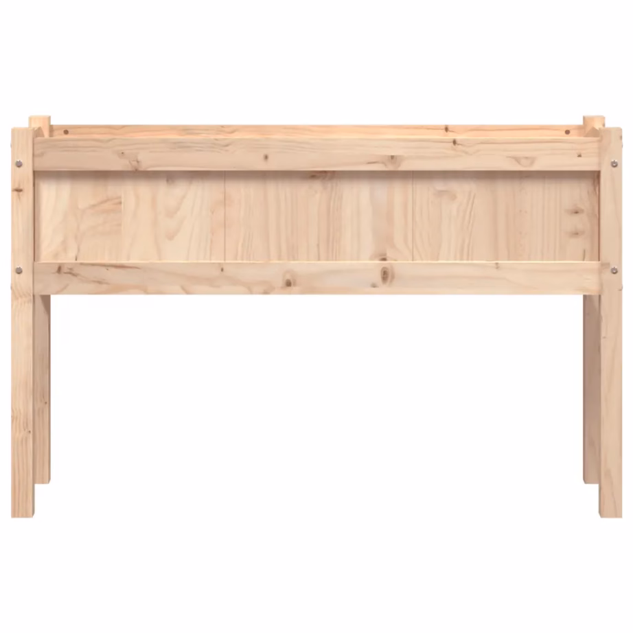 Jalgadega puidust taimekastid, 2 tk, töötlemata männipuit, 110 x 31 x 70 cm – 5