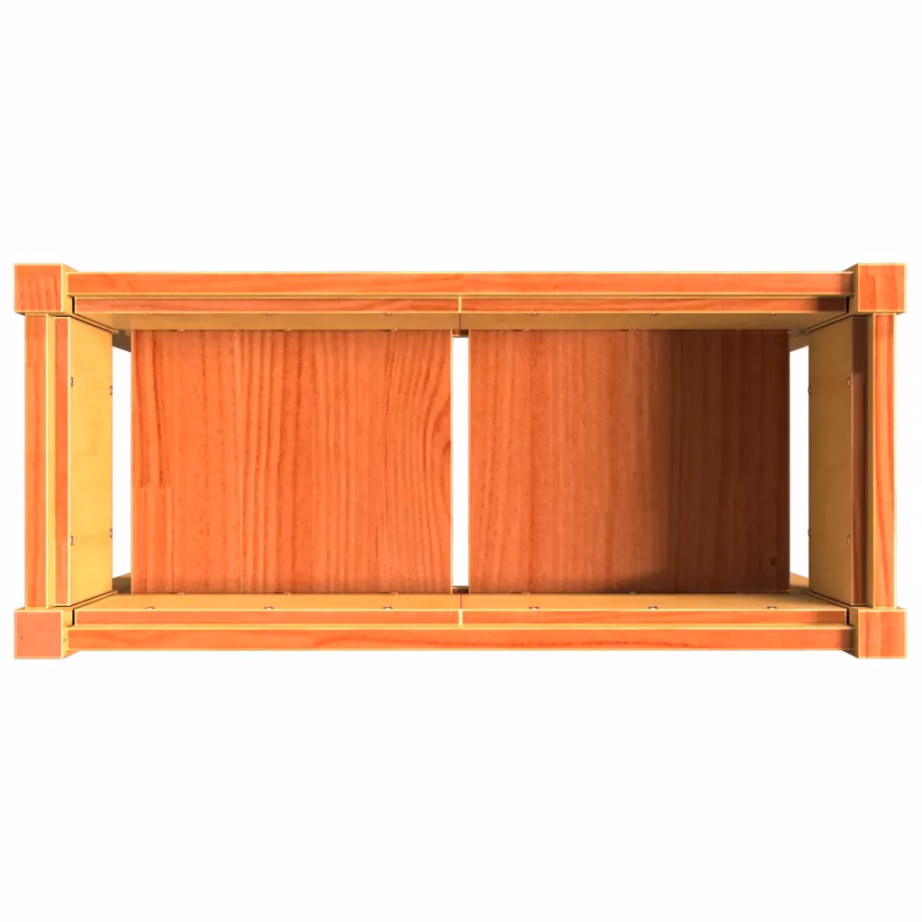 Jalgadel aia taimekastid, 2 tk, vahapruun männipuidust, 70 x 31 x 70 cm – 9