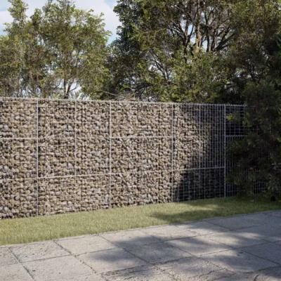 Kaanega gabioonkorv aeda, hõbedane tsingitud terastraat, 300 x 100 x 150 cm