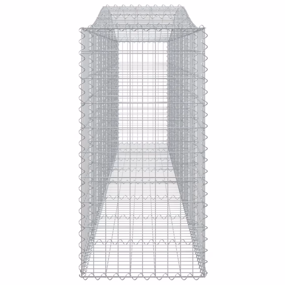 Kaarekujulised gabioonkorvid tugiseinaks, 20 tk, tsingitud raud, hõbedane, 400 x 50 x 100/120 cm – 5