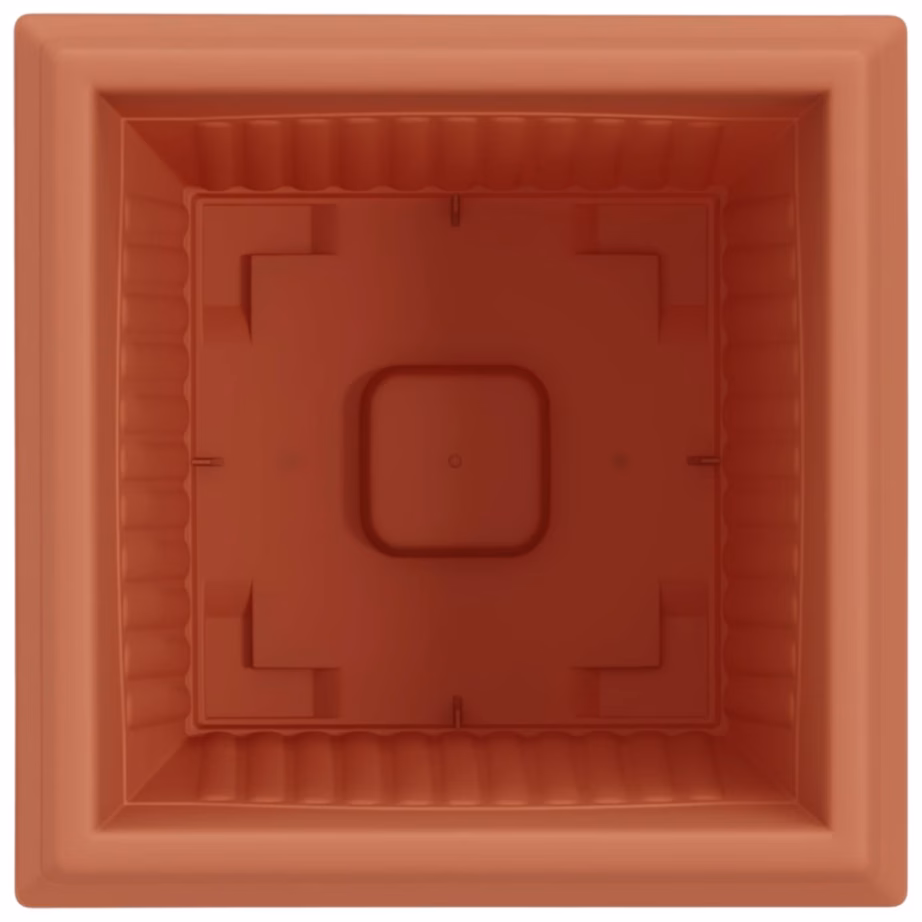 Ruutlillepotid 24 tk, kohviroosa plastmass, 28,5 x 28,5 x 22 cm – 7