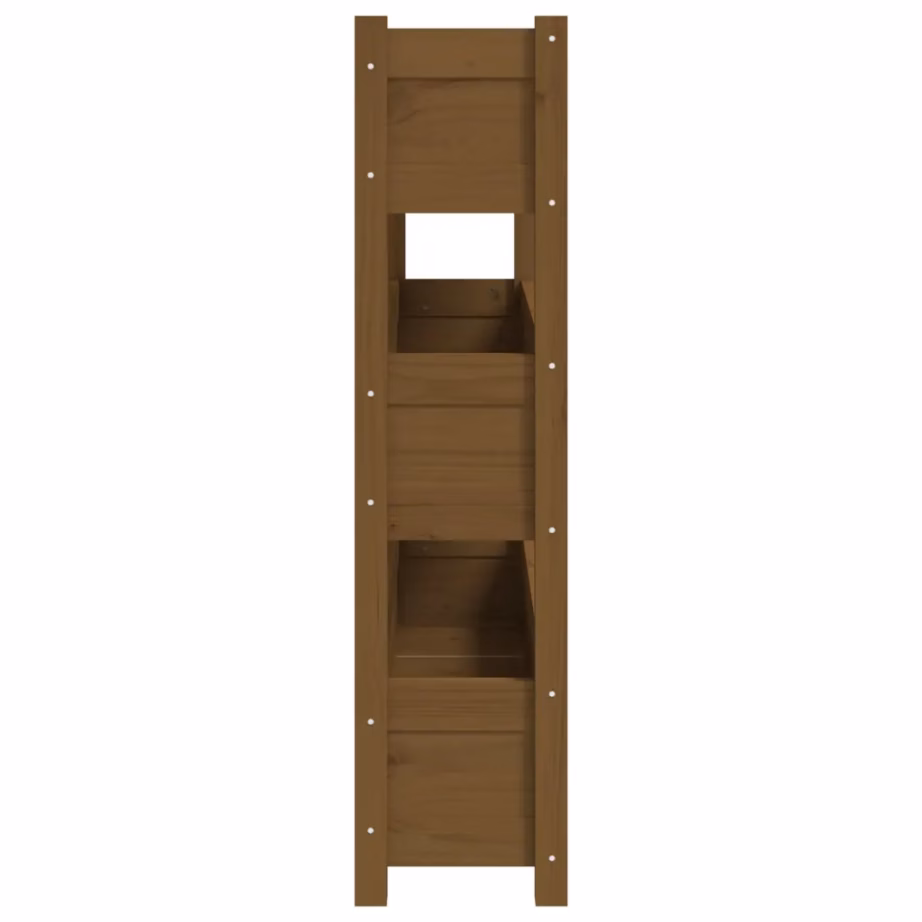 Kolmekorruseline taimekast männipuidust, meekarva, 112 x 25 x 104,5 cm – 6
