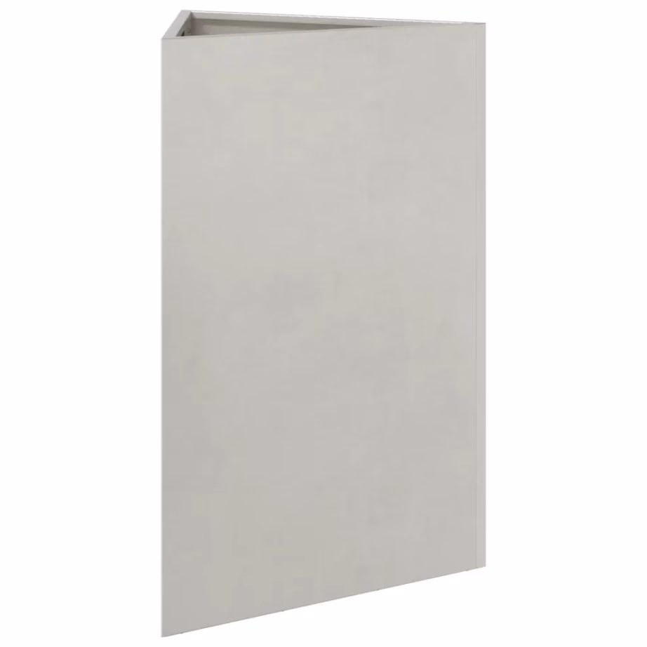 Kolmnurkne aia taimekast põhjaga, roostevaba teras, hõbedane, 50 x 43 x 75 cm – 4