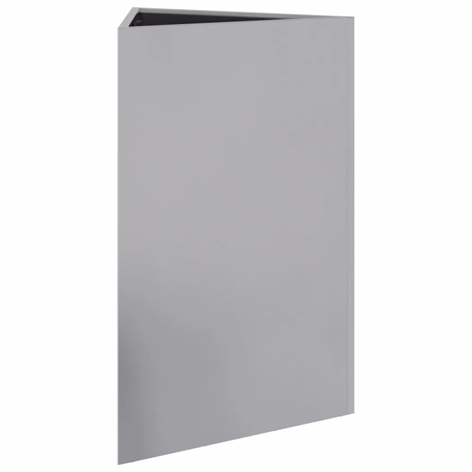 Aia kolmnurksed taimekastid põhjaga, 2 tk, tsingitud teras, hõbedane, 50 x 43 x 75 cm – 6