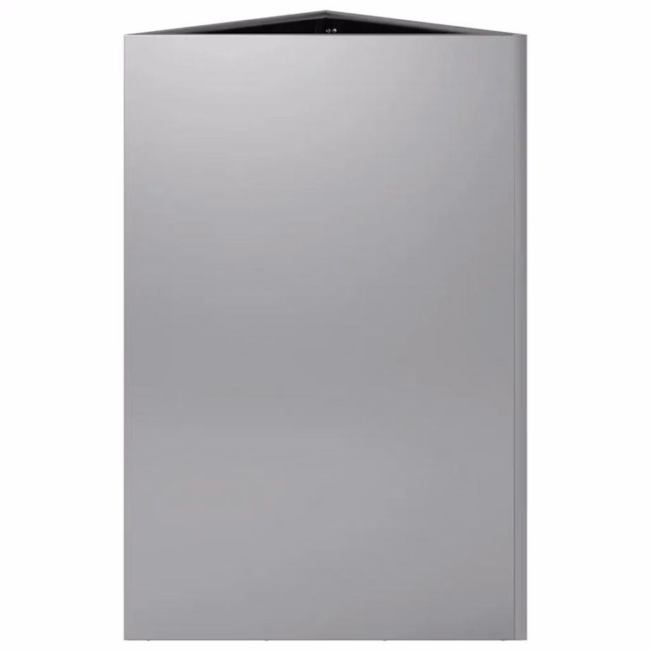 Aia kolmnurksed taimekastid põhjaga, 2 tk, tsingitud teras, hõbedane, 50 x 43 x 75 cm – 7