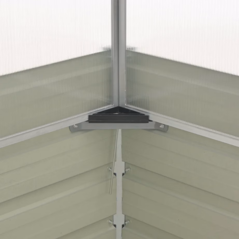 Kompaktne kasvuhoone antratsiithall, alumiiniumkatusega, tsingitud terasalusega, 100 x 100 x 77 cm – 6