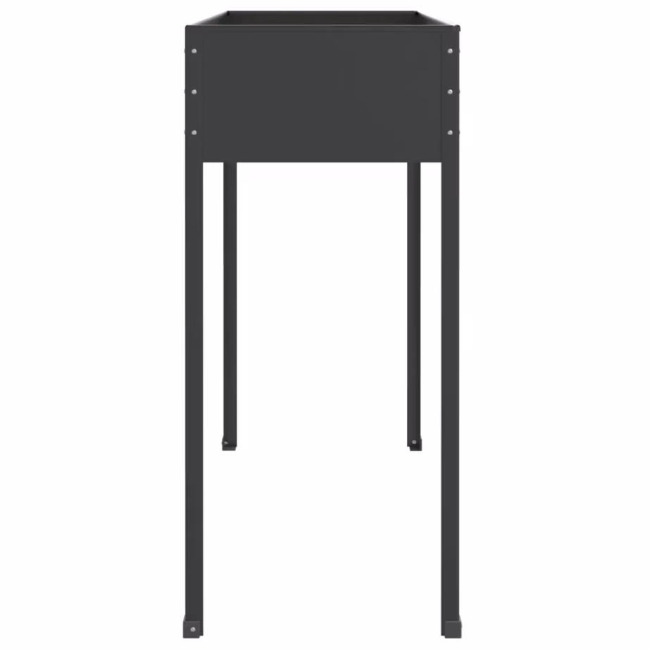 Kõrge aia taimekast antratsiithall tsingitud teras, 100,5 x 40,5 x 90 cm – 5