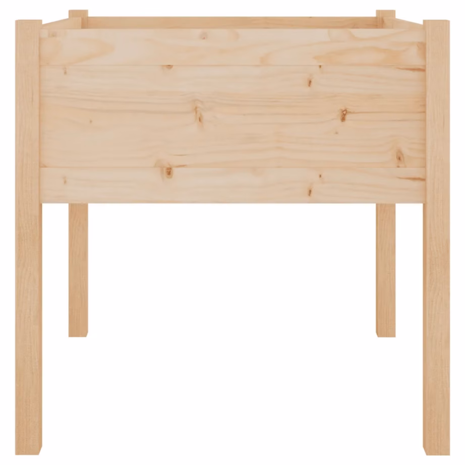 Kõrge aia taimelava, 70 x 70 x 70 cm, töötlemata männipuit – 4