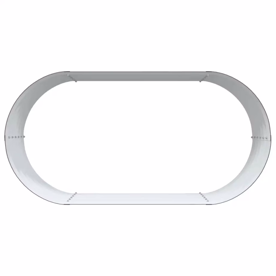 Kõrge aiapeenar terasest, pruun, 160 x 80 x 44 cm – 8