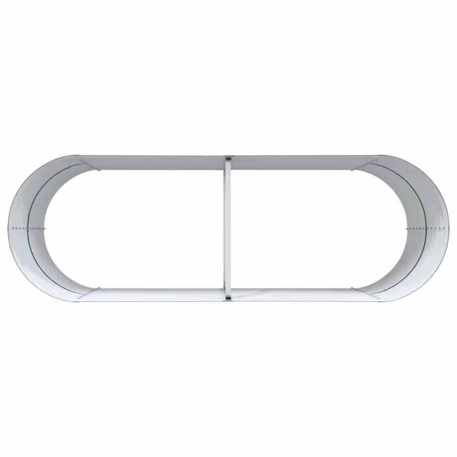 Terasest kõrge aiapeenar, roheline, 240 x 80 x 81 cm – 8