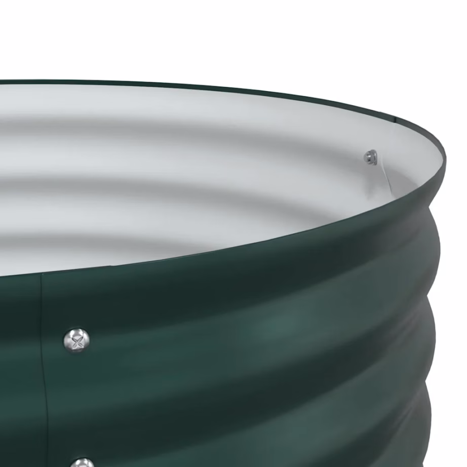 Terasest kõrge aiapeenar, roheline, 240 x 80 x 81 cm – 10