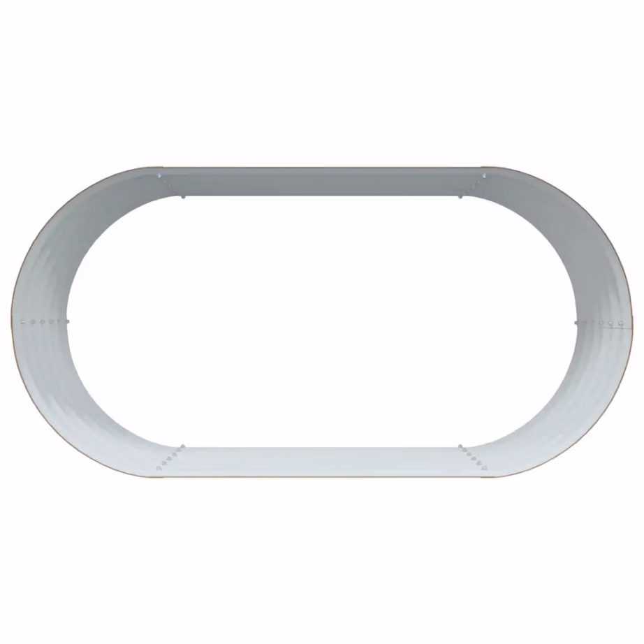 Kõrge aiapeenar pruunist terasest, 160 x 80 x 44 cm – 7