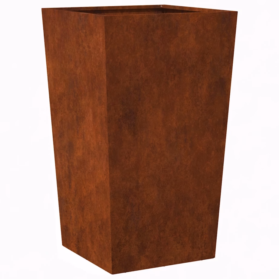 Kõrge ilmastikukindlast terasest aia istutuskast põhjaga, 45 x 45 x 75 cm – 2