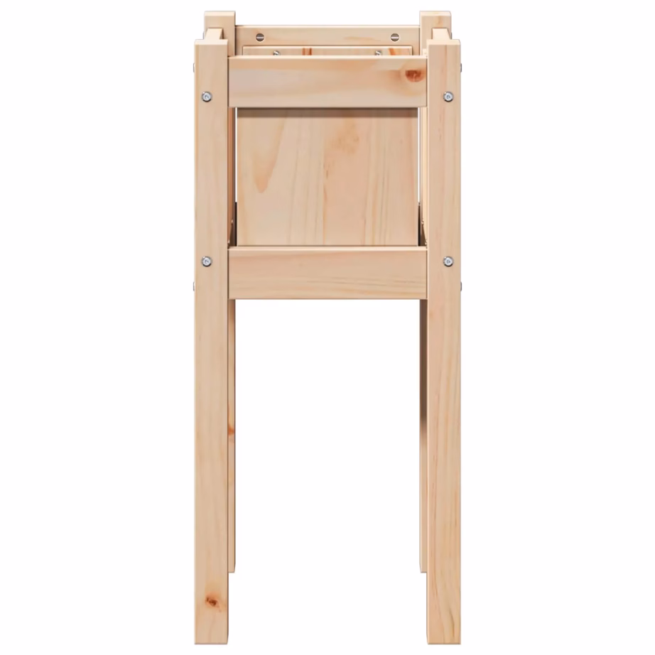 Kõrge männipuidust aiapott, naturaalne, 31 x 31 x 70 cm – 4