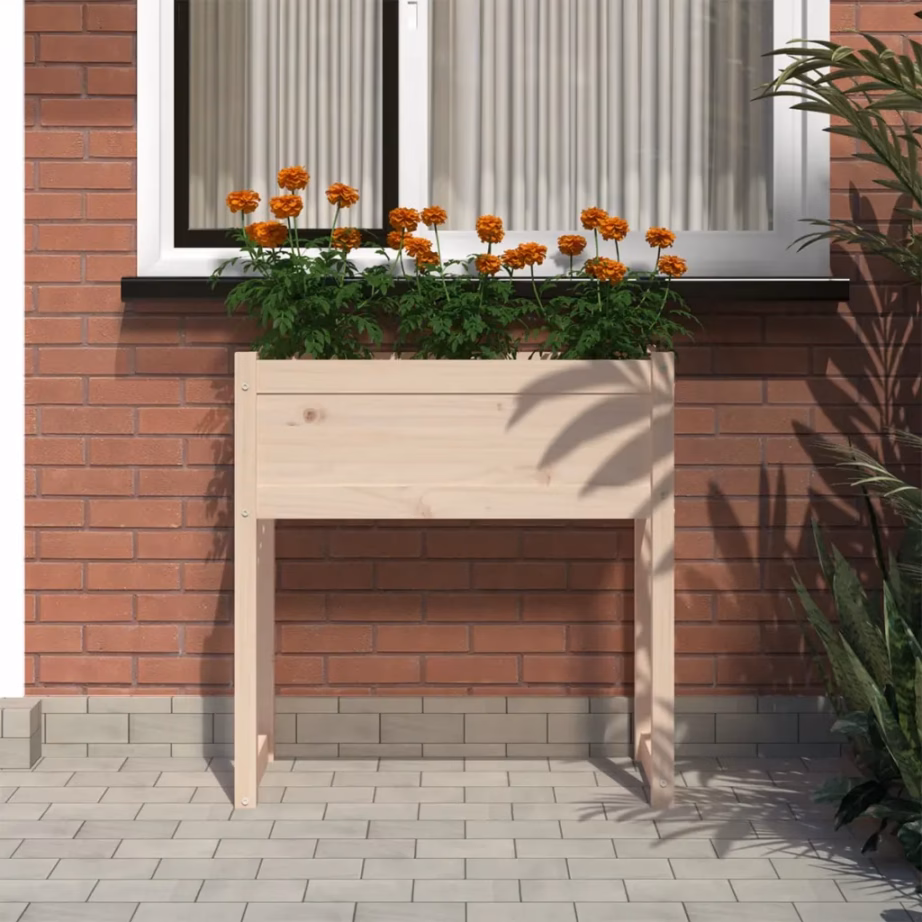 Kõrge männipuidust taimekast, 78 x 40 x 81 cm – 3