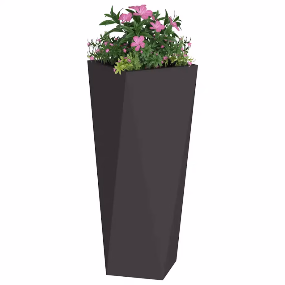Kõrge terasest taimekast, must, 30 x 30 x 75 cm – 3