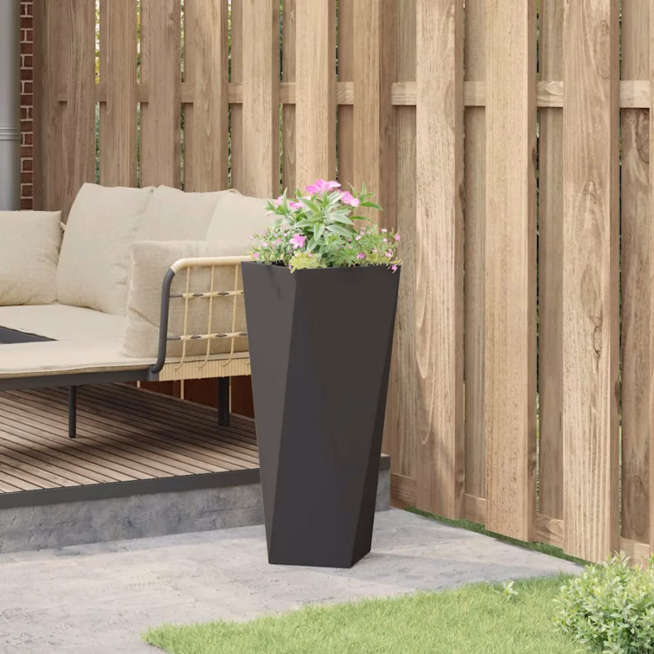 Kõrge terasest taimekast, must, 30 x 30 x 75 cm – 4