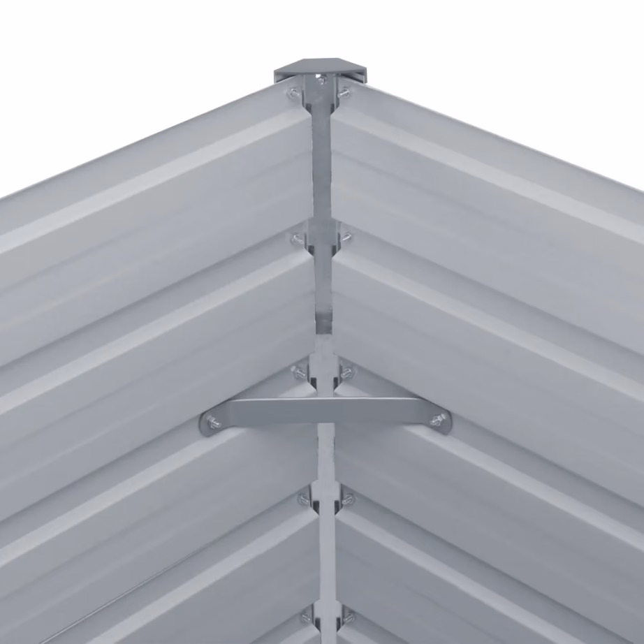 Kõrge peenrakast tsingitud terasest, pruun, 160 x 80 x 45 cm – 6