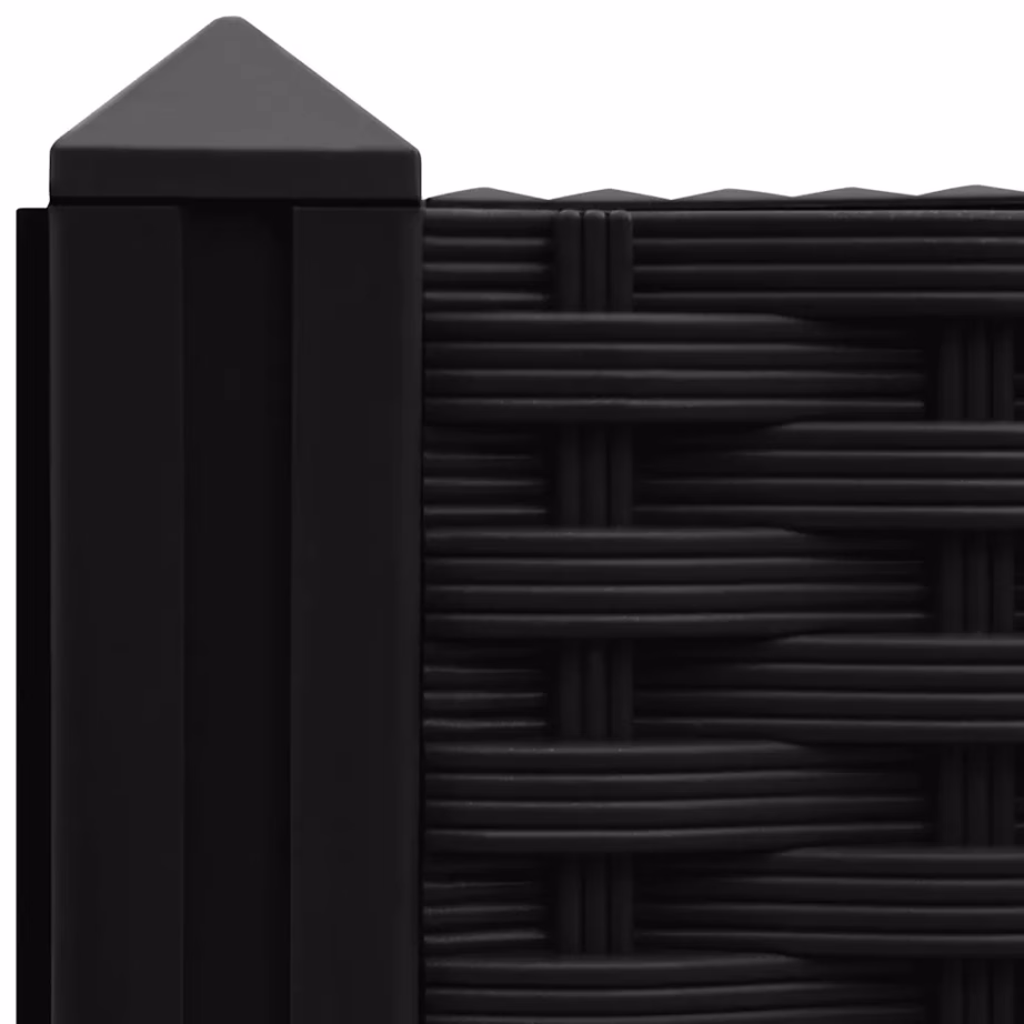 Kõrge taimekast 2 riiuliga, must polüpropüleen, 80 x 40 x 71 cm – 6