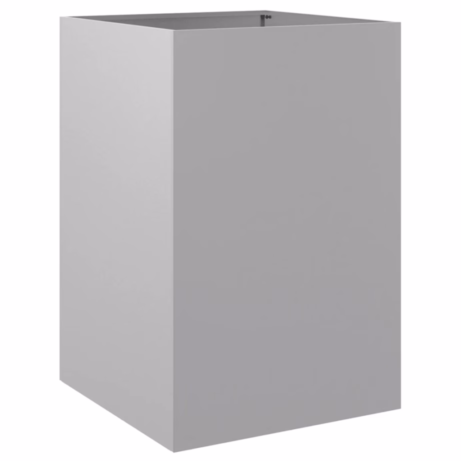 Kõrge taimekast tsingitud terasest, hõbedane, 52 x 48 x 75 cm – 5