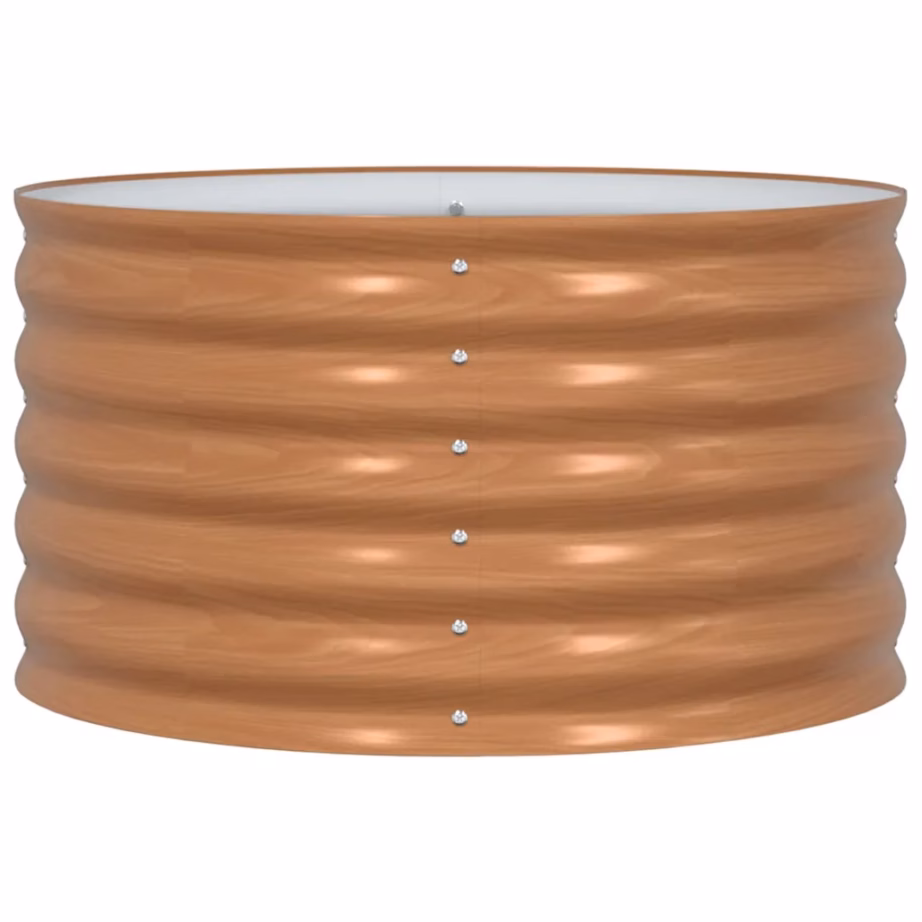 Kõrge terasest aiapeenar, pruun, 80 x 80 x 44 cm – 5