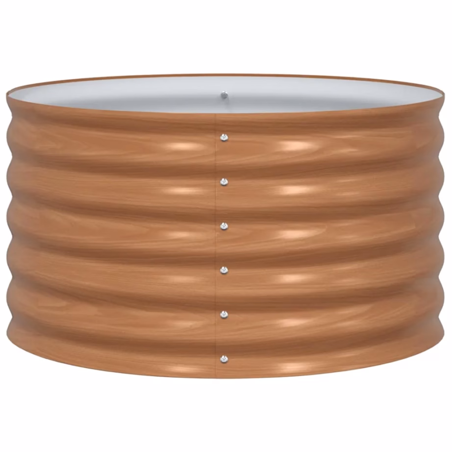 Kõrge terasest aiapeenar, pruun, 80 x 80 x 44 cm – 6