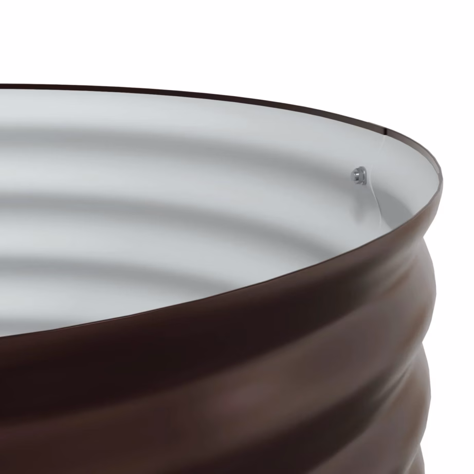 Kõrge terasest peenar, pruun, 80 x 80 x 44 cm – 6