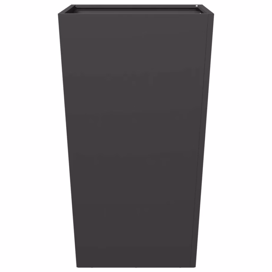 Kõrged aia taimekastid põhjaga, 2 tk, must külmvaltsitud teras, 45 x 45 x 75 cm – 6