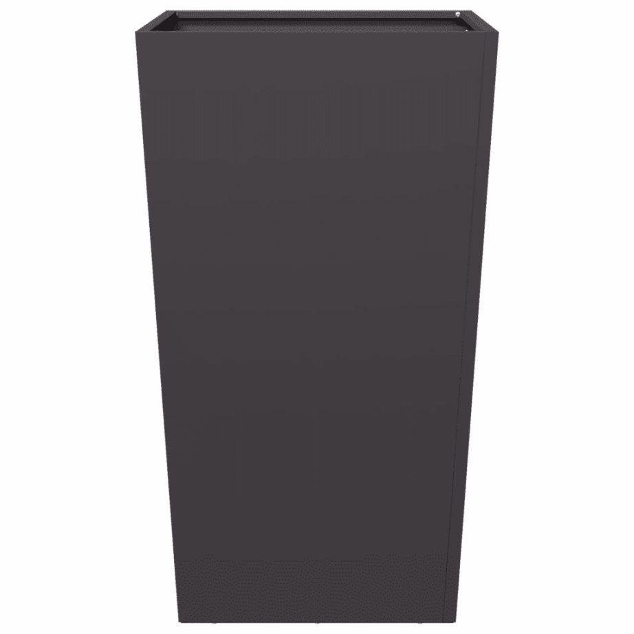 Kõrged aia taimekastid põhjaga, 2 tk, must külmvaltsitud teras, 45 x 45 x 75 cm – 7