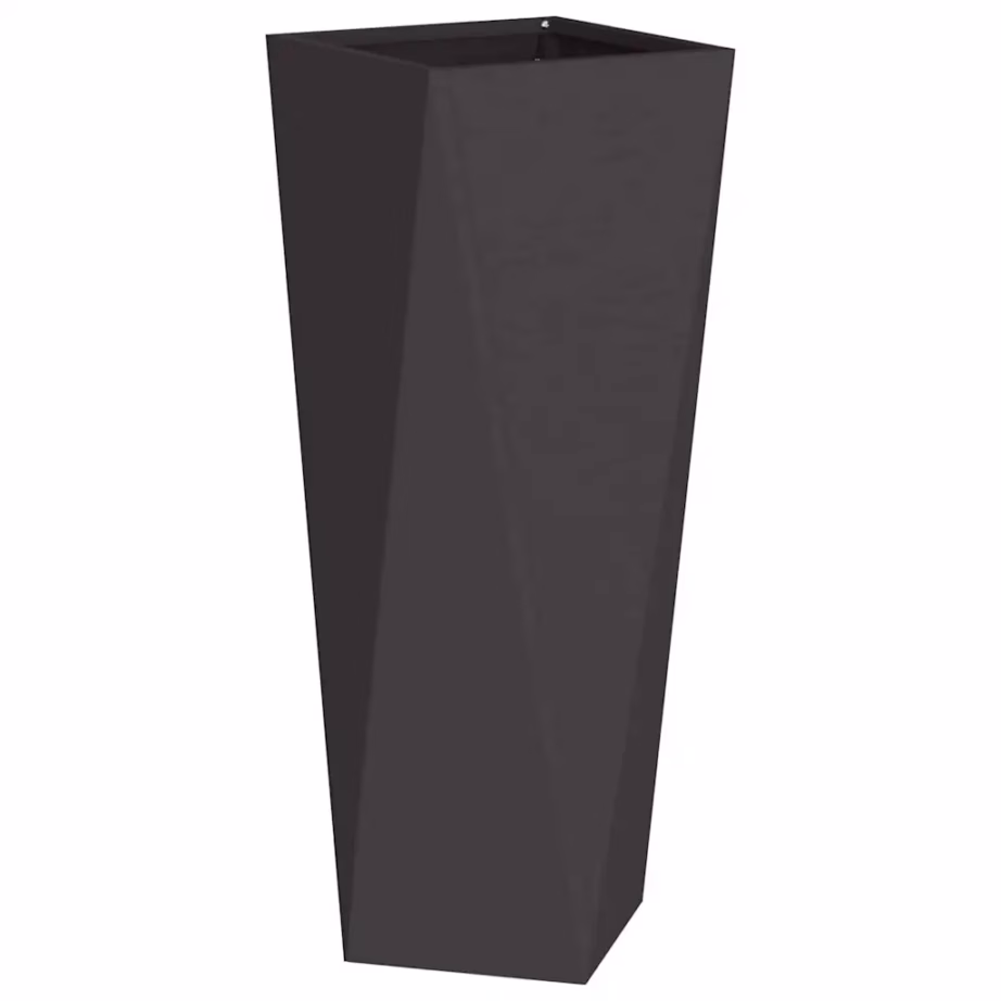 Kõrged terasest taimekastid, 2 tk, mustad, 30 x 30 x 75 cm – 5