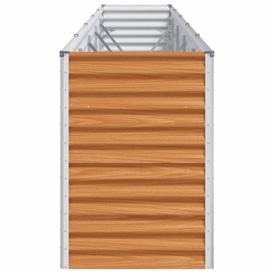 Kõrgendatud aiakast tsingitud terasest, helepruun, 485 x 50 x 68 cm – 6