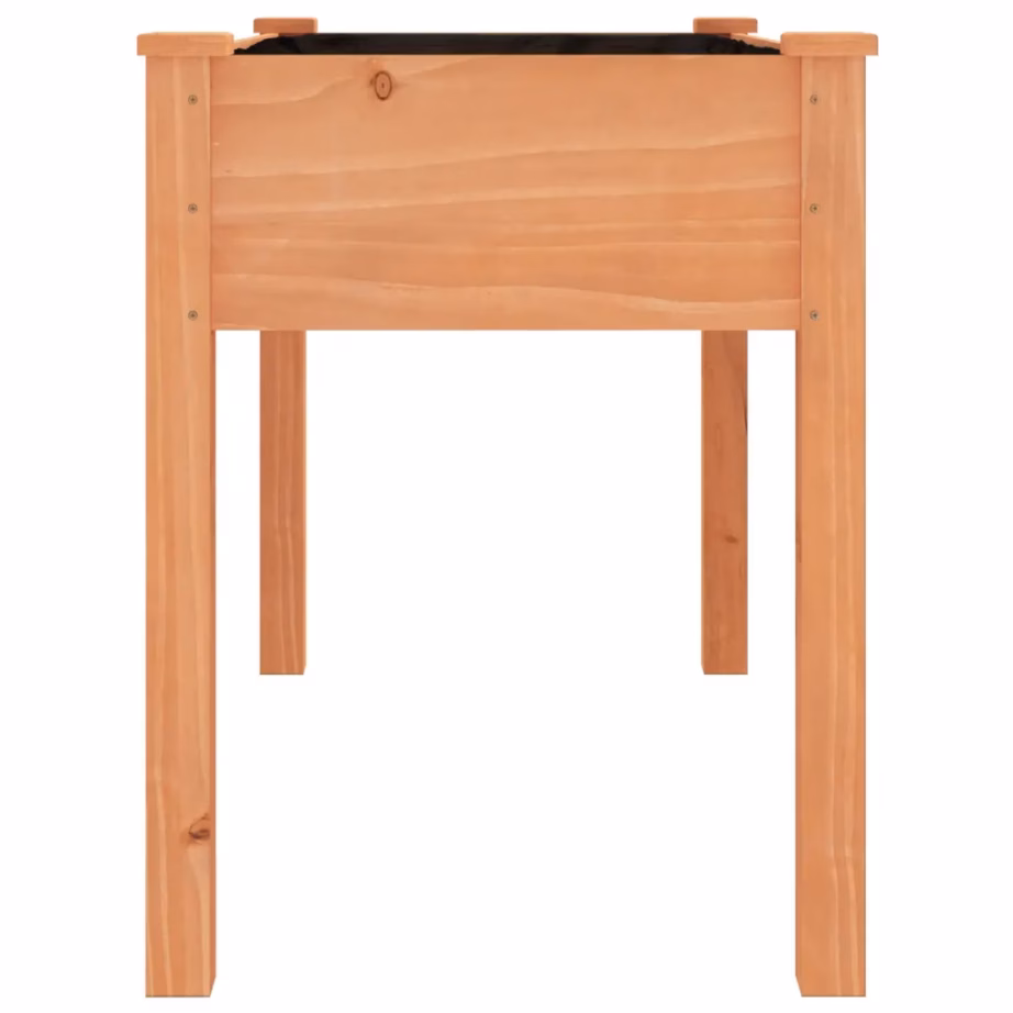 Kõrgendatud voodriga taimekast, pruun nulupuidust, 118 x 59 x 76 cm – 5