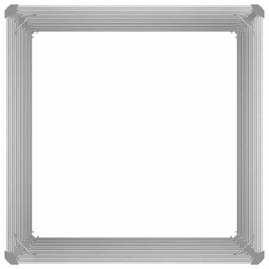 Kõrgendatud peenrakast tsingitud terasest, hall, 100 x 100 x 77 cm – 9