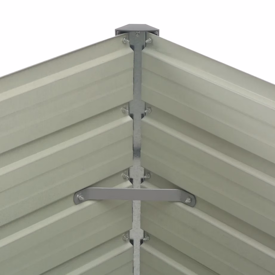 Kõrgendatud peenrakast avatud põhjaga, pruun tsingitud teras, 100 x 100 x 77 cm – 10