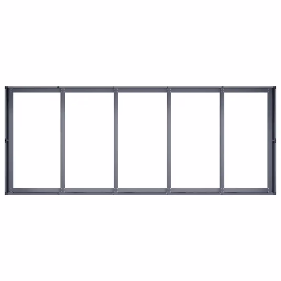 Kõrgendatud taimekast avatud põhjaga, külmvaltsitud teras, antratsiithall, 200 x 80 x 40 cm – 5