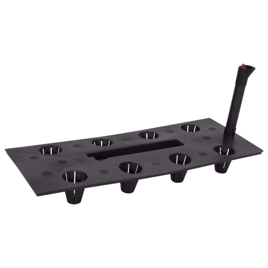 Kõrgendatud taimekast niisutussüsteemiga, antratsiithall polüpropüleen, 60 x 25 x 46 cm – 7